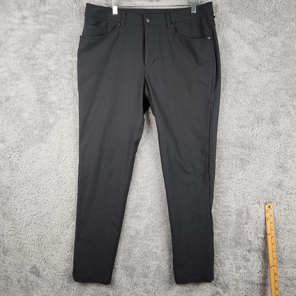 Lululemon ABC Pants Mens 34x31 Gray 5 Pocket Slim Fit Lightweight Warpstreme